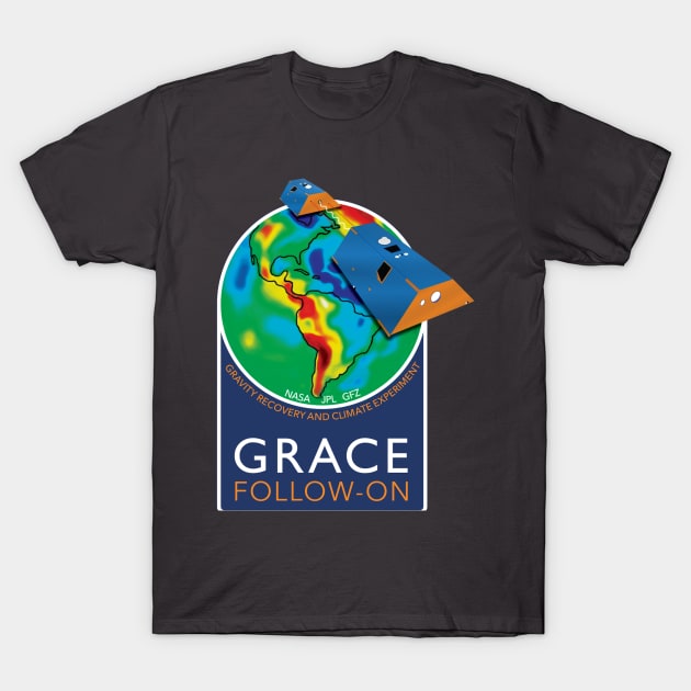 GRACE Follow On Mission Logo T-Shirt by Spacestuffplus